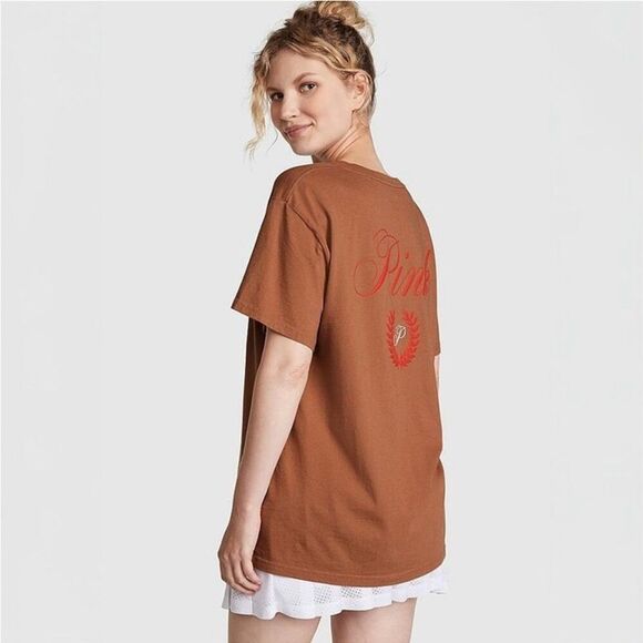 PINK Victoria's Secret Tan Tee - Picture 1 of 10